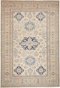 Tappeto Kazak Fine Stilizzato Beige Blu 271x396 Cm