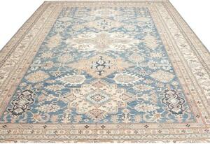 Tappeto Kazak Fine Stilizzato Blu Beige 310x423 Cm