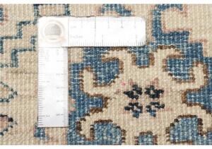 Tappeto Kazak Fine Geometrico Avorio Blu 264x375 Cm