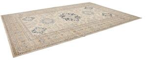 Tappeto Kazak Fine Stilizzato Beige Blu 271x396 Cm