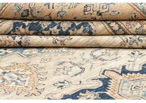 Tappeto Kazak Fine Stilizzato Beige Blu 271x396 Cm