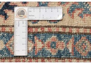 Tappeto Kazak Fine Stilizzato Beige Blu 271x396 Cm