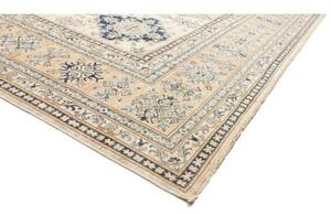 Tappeto Kazak Fine Stilizzato Beige Blu 271x396 Cm