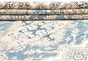Tappeto Kazak Fine Stilizzato Blu Beige 310x423 Cm