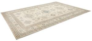 Tappeto Kazak Fine Geometrico Avorio Blu 264x375 Cm