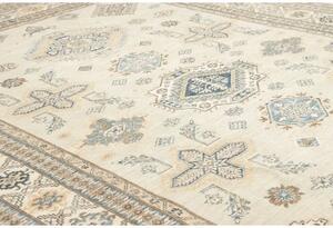 Tappeto Kazak Fine Geometrico Avorio Blu 264x375 Cm