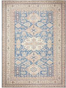 Tappeto Kazak Fine Stilizzato Blu Beige 310x423 Cm