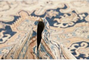 Tappeto Kazak Fine Stilizzato Beige Blu 271x396 Cm
