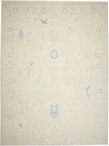 Tappeto Zigler Fine Stilizzato Beige Azzurro 271x365 Cm
