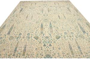 Tappeto Floralia Floreale Avorio Azzurro 302x416 Cm
