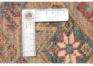 Tappeto Kazak Fine Stilizzato Sabbia Blu Petrolio 252x315 Cm