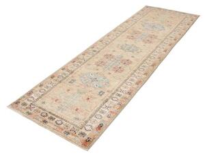 Tappeto Kazak Fine Stilizzato Beige Blu Corsia 81x256 Cm