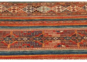 Tappeto Samarkand Geometrico Rosso Mattone Blu Petrolio 79x115 Cm