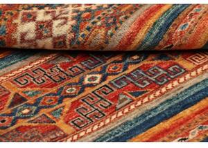 Tappeto Samarkand Geometrico Rosso Mattone Blu Petrolio 79x115 Cm