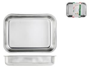 Rosticcera Non Stick in acciaio inox cm 25x19x7h