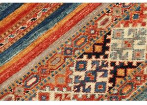 Tappeto Samarkand Geometrico Rosso Mattone Blu Petrolio 79x115 Cm