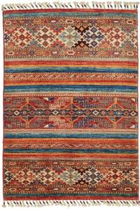 Tappeto Samarkand Geometrico Rosso Mattone Blu Petrolio 79x115 Cm