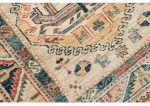 Tappeto Kazak Fine Geometrico Beige Blu Corsia 84x255 Cm
