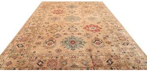 Tappeto Kazak Fine Geometrico Beige Blu 249x315 Cm