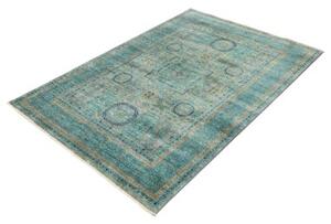 Tappeto Kairo Medaglione Verde Petrolio Avorio 125x182 Cm