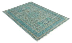 Tappeto Kairo Medaglione Verde Petrolio Avorio 125x182 Cm