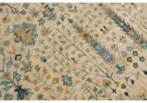 Tappeto Floralia Stilizzato Avorio Blu 273x367 Cm