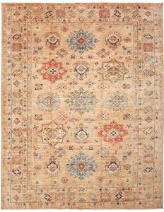 Tappeto Kazak Fine Geometrico Beige Blu 249x315 Cm