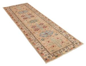 Tappeto Kazak Fine Stilizzato Beige Blu Corsia 81x256 Cm