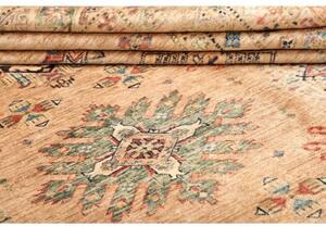 Tappeto Kazak Fine Geometrico Beige Blu 249x315 Cm