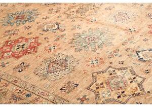Tappeto Kazak Fine Geometrico Beige Blu 249x315 Cm