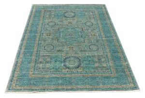 Tappeto Kairo Medaglione Verde Petrolio Avorio 125x182 Cm