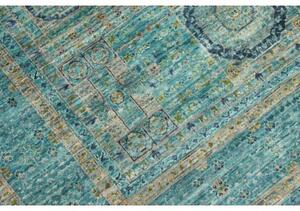 Tappeto Kairo Medaglione Verde Petrolio Avorio 125x182 Cm
