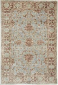 Tappeto Zigler Fine Floreale Celeste Mattone 102x148 Cm