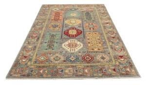 Tappeto Floralia Geometrico Grigio Multicolore 165x238 Cm