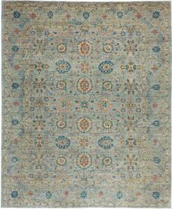Tappeto Floralia Floreale Azzurro Beige 247x300 Cm