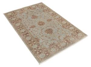 Tappeto Zigler Fine Floreale Celeste Mattone 102x148 Cm