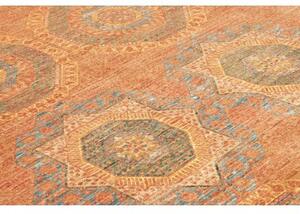 Tappeto Kairo Geometrico Mattone Azzurro 143x220 Cm