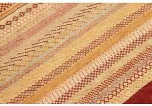 Tappeto Cromopura Geometrico Beige Rosso Corsia 78x244 Cm