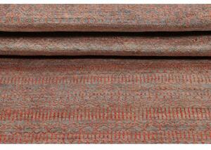 Tappeto Cromopura Geometrico Arancione Grigio Corsia 81x295 Cm