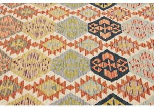 Tappeto Kilim Stilizzato Becco Di Corda Multicolore 126x181 Cm