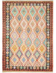 Tappeto Kilim Geometrico Multicolore 206x289 Cm