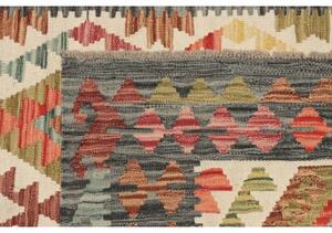 Tappeto Kilim Geometrico Avorio Antracite 124x195 Cm
