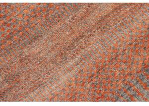 Tappeto Cromopura Geometrico Arancione Grigio 76x128 Cm
