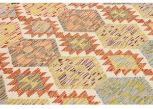 Tappeto Kilim Stilizzato Becco Di Corda Multicolore 126x181 Cm