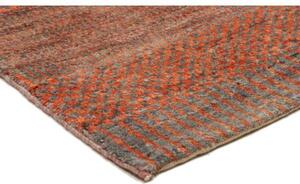 Tappeto Cromopura Geometrico Arancione Grigio 76x128 Cm