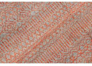 Tappeto Cromopura Geometrico Arancione Grigio Corsia 81x295 Cm