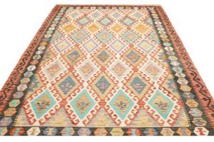 Tappeto Kilim Geometrico Multicolore 206x289 Cm