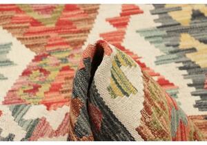 Tappeto Kilim Geometrico Avorio Antracite 124x195 Cm