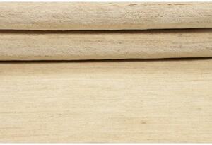 Tappeto Cromopura Tinta Unita Avorio Beige Corsia 76x232 Cm