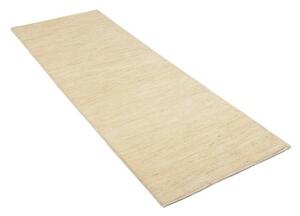 Tappeto Cromopura Tinta Unita Avorio Beige Corsia 76x232 Cm